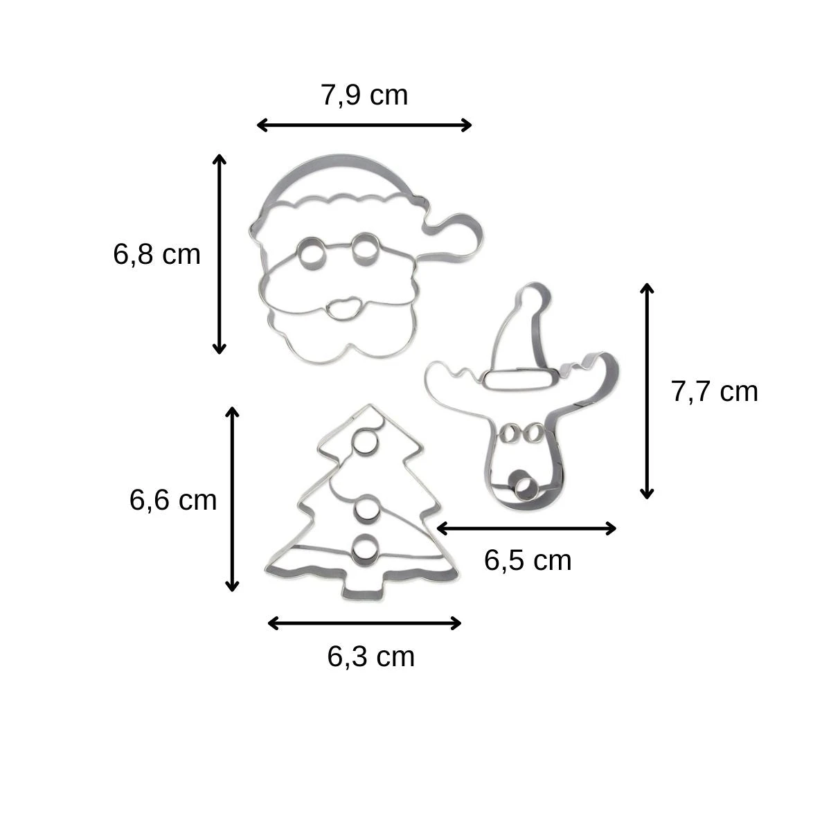 Set De 3 Emporte-pièces De Noël Zenker Emporte-pièces 672804 3 Set De 3 Emporte-pièces De Noël Zenker Emporte-pièces 672804 – Image 3