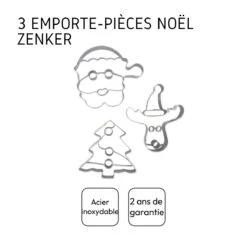Set De 3 Emporte-pièces De Noël Zenker Emporte-pièces 672804 8 Set De 3 Emporte-pièces De Noël Zenker Emporte-pièces 672804 -Homcom Boutique 5051126728045 4