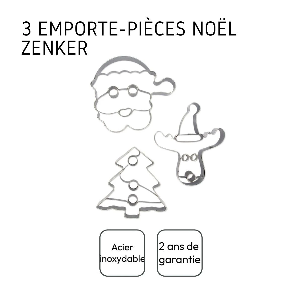 Set De 3 Emporte-pièces De Noël Zenker Emporte-pièces 672804 4 Set De 3 Emporte-pièces De Noël Zenker Emporte-pièces 672804 – Image 4