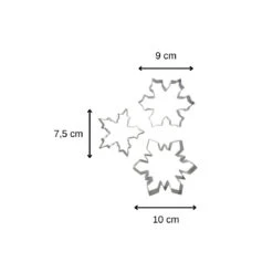 Lot De 3 Emporte-pièces De Noël En Forme De Flocon De Neige Zenker Emporte-pièces 672806 -Homcom Boutique 5051126728069 3