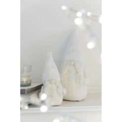 Statuette Déco "Père Noël" 27cm Beige