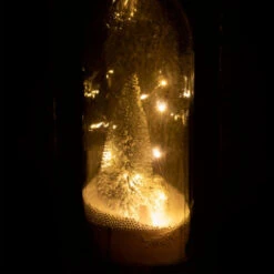 Statue Déco LED "Bouteille De Noël" 44cm Transparent & Argent 5 Statue Déco LED "Bouteille De Noël" 44cm Transparent & Argent -Homcom Boutique 5400924081324 3