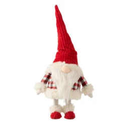 Statuette Déco "Père Noël Qui Bouge" 48cm Rouge