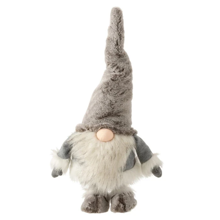 Statuette Déco "Père Noël Qui Bouge" 48cm Gris 1 Statuette Déco "Père Noël Qui Bouge" 48cm Gris