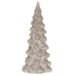 Sapin De Noël à Poser Déco "Givré" 20cm Gris