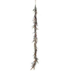 Guirlande De Noël "Plumes Déco" 160cm Argent