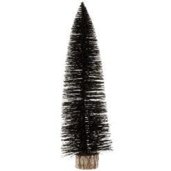 Sapin De Noël à Poser "Paillettes" 61cm Noir