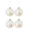 Lot De 4 Boules De Noël "Lagurus" 12cm Transparent