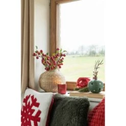 Décoration De Noël "Renne Clochette" 27cm Vert