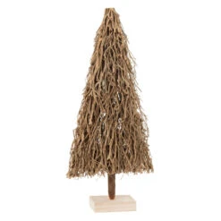 Sapin De Noël En Bois à Poser "Branches" 90cm Beige