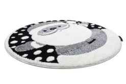 Tapis Enfant Moderne JOY Cercle Santa Père Noël, Pour Enfants - Structurel Deux Niveaux De Polaire Noir / Crème Cercle 120 Cm 7 Tapis Enfant Moderne JOY Cercle Santa Père Noël, Pour Enfants - Structurel Deux Niveaux De Polaire Noir / Crème Cercle 120 Cm -Homcom Boutique 5903824421561 3