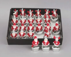 Bougie Père Noël 7,5 Cm Pour Une Décoration De Noël Festive