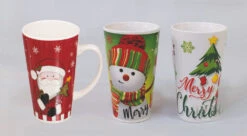 Mug En Céramique De Noël Avec Décorations Enchantées - Cm.9X15H
