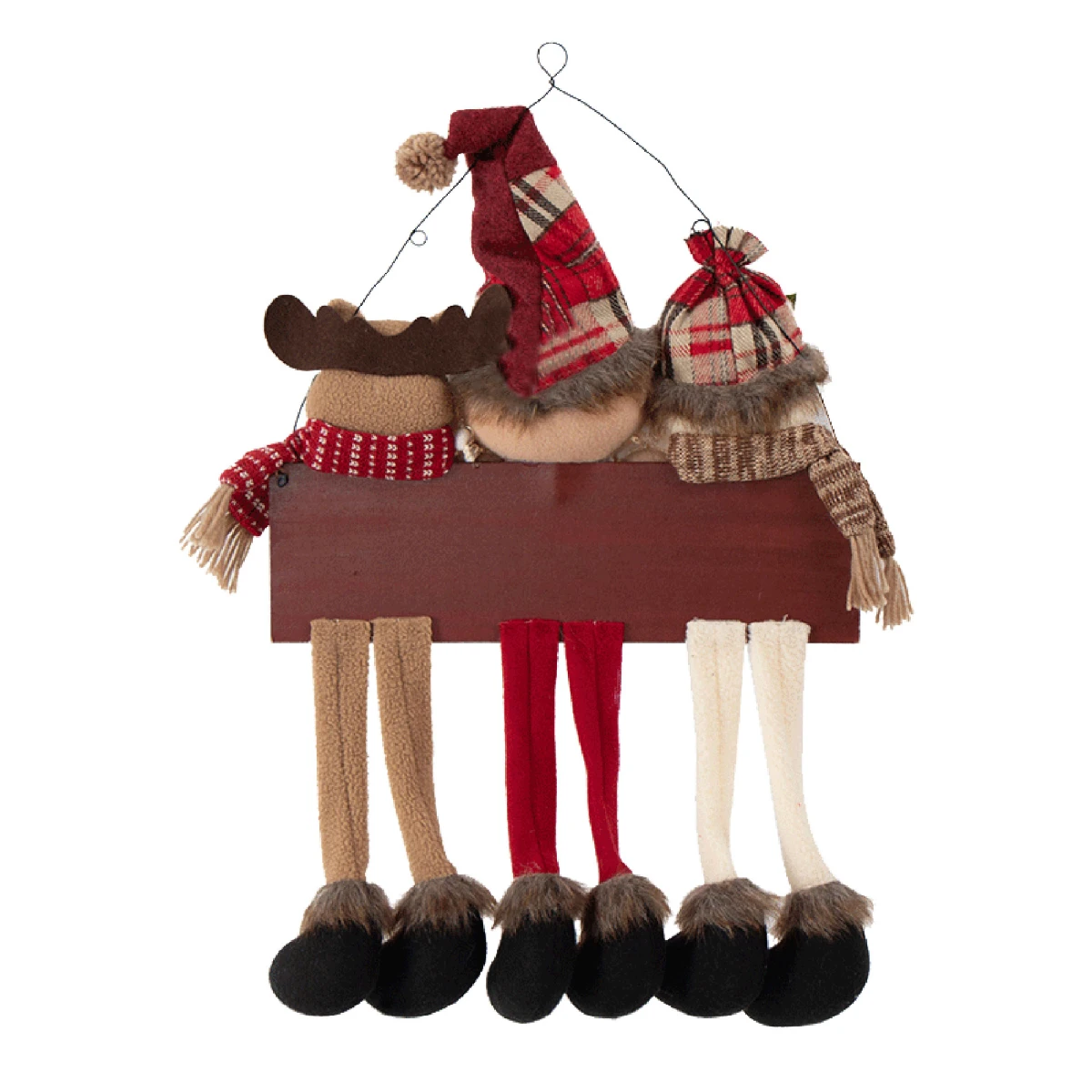 Rebecca Mobili Décoration De Noël Décoration De Porte Polyester Mdf 60x38x6 Cm 1 Rebecca Mobili Décoration De Noël Décoration De Porte Polyester Mdf 60x38x6 Cm