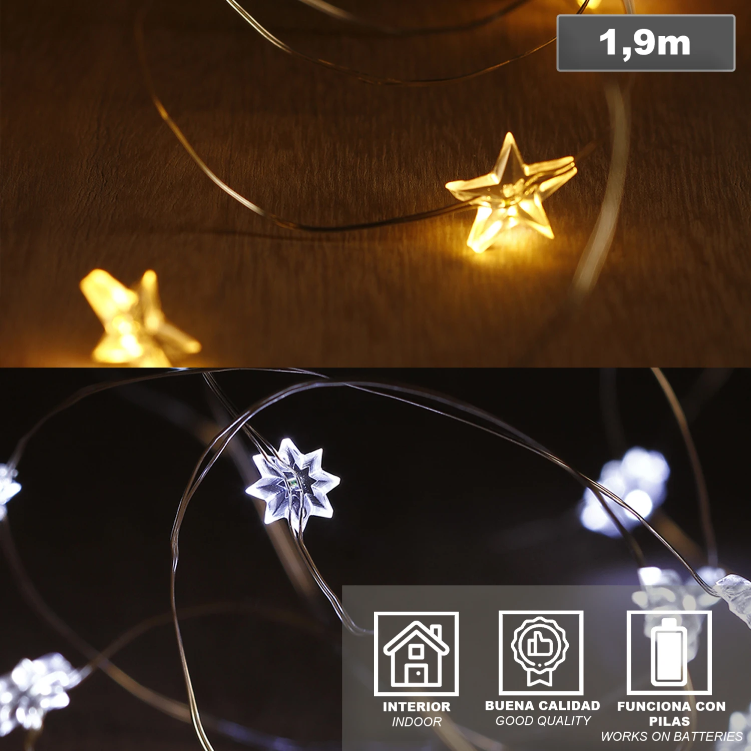 Sapin Vert 180 Cm + Pack De 18 Décorations De Noël Rouges + 6 Guirlandes Cuivrées De 20 LED Pour Intérieur 4 Sapin Vert 180 Cm + Pack De 18 Décorations De Noël Rouges + 6 Guirlandes Cuivrées De 20 LED Pour Intérieur – Image 4