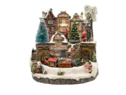 Village De Noël Illuminé Avec Train - Nos Envies Deco