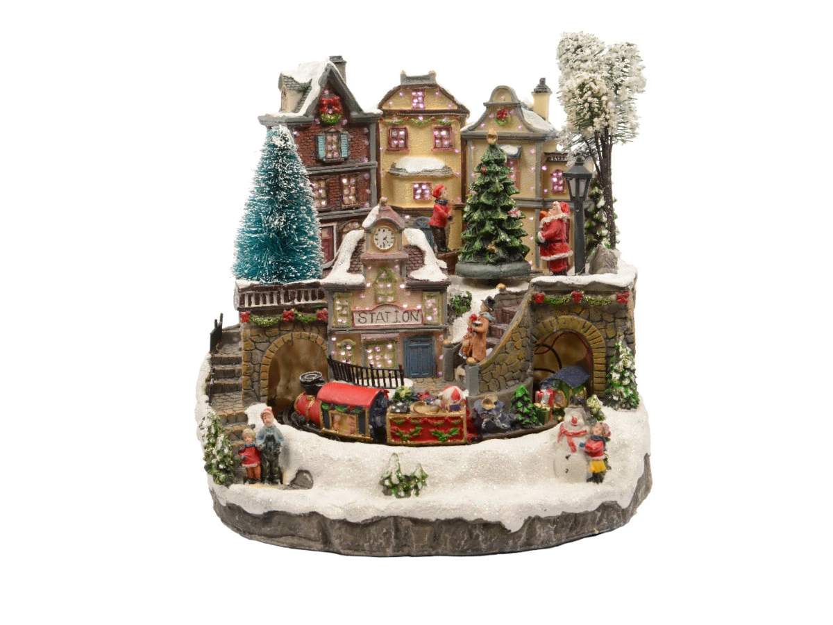 Village De Noël Illuminé Avec Train - Nos Envies Deco 1 Village De Noël Illuminé Avec Train - Nos Envies Deco