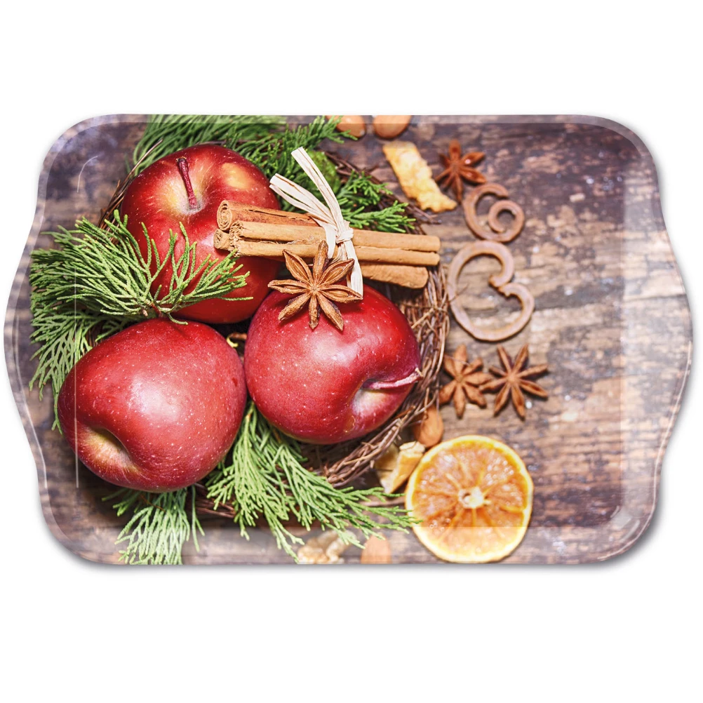 Mini Plateau Rectangulaire Pommes Et Cannelle Noël 1 Mini Plateau Rectangulaire Pommes Et Cannelle Noël
