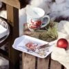 Tasse En Porcelaine Fine - Père Noël Sur Son Traineau