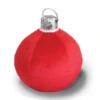 Coussin Décoratif Boule De Noël Rouge Ø40 Cm