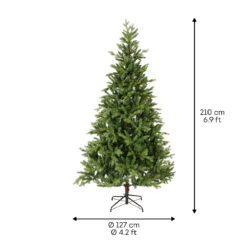 Sapin De Noël En Pin Allison H 210 X ø 127 Cm