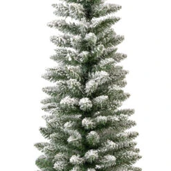 Sapin De Noël En Pin Crayon Enneigé H 150 X ø 45 Cm -Homcom Boutique 8718533661361 3