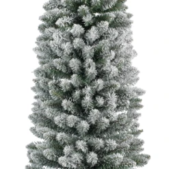 Sapin De Noël Pensil Pin Recouvert De Neige Ø 60 X H 210 Cm