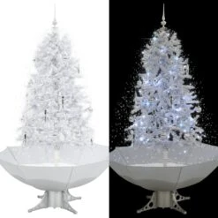 VidaXL Arbre De Noël Neigeux Avec Base De Parapluie Blanc 170 Cm