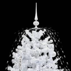 VidaXL Arbre De Noël Neigeux Avec Base De Parapluie Blanc 170 Cm -Homcom Boutique 8719883661964 4
