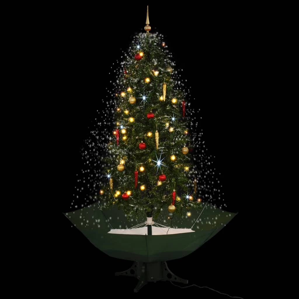 VidaXL Arbre De Noël Neigeux Avec Base De Parapluie Vert 190 Cm 3 VidaXL Arbre De Noël Neigeux Avec Base De Parapluie Vert 190 Cm – Image 3