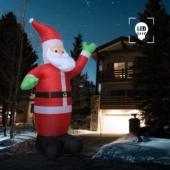 VidaXL Père Noël Gonflable LED IP44 600 Cm XXL