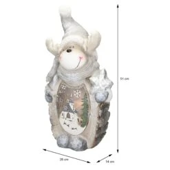 Figurine De Renne Avec éclairage LED 53 Cm Décoration Ornement D'intérieur Noël -Homcom Boutique 8719987972782 6
