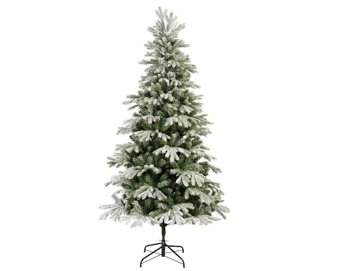 Sapin De Noël Givré Sunndal H 210 X ø 120 Cm 2 Sapin De Noël Givré Sunndal H 210 X ø 120 Cm – Image 2