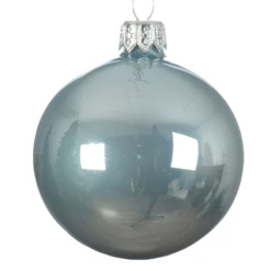 Boule De Noël Bleu Brillant Ø6cm