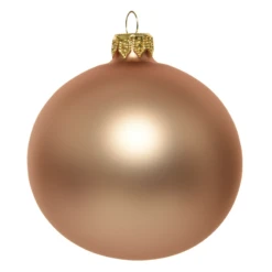 Boule De Noël Caramel Mat Ø8 Cm