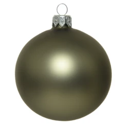 Boule De Noël Vert Mousse Mat Ø10 Cm