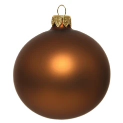 Boule De Noël Cannelle Mate Ø10 Cm