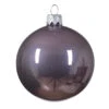 Boule De Noël En Verre émaillé Couleur Lilas Cristal ø 6cm