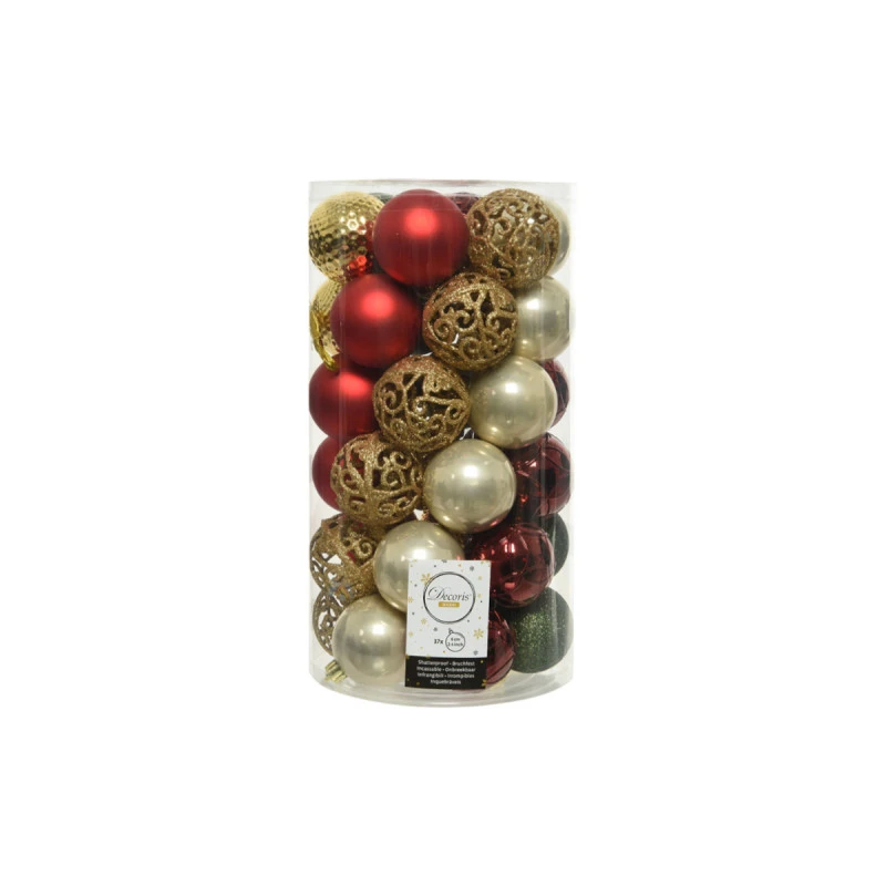 Lot De 37 Boules EDM - Esprit De Noël - Couleurs Assorties - 72295 1 Lot De 37 Boules EDM - Esprit De Noël - Couleurs Assorties - 72295