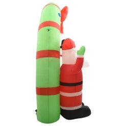 VidaXL Arche Gonflable Avec Père Noël Et Bonhomme De Neige LED 223 Cm -Homcom Boutique 8720286007525 4