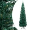 VidaXL Sapin De Noël Artificiel Mince Avec Support Vert 240 Cm PVC