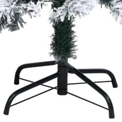VidaXL Sapin De Noël Artificiel Avec Neige Floquée Vert 210 Cm PVC 7 VidaXL Sapin De Noël Artificiel Avec Neige Floquée Vert 210 Cm PVC -Homcom Boutique 8720286011652 4 1