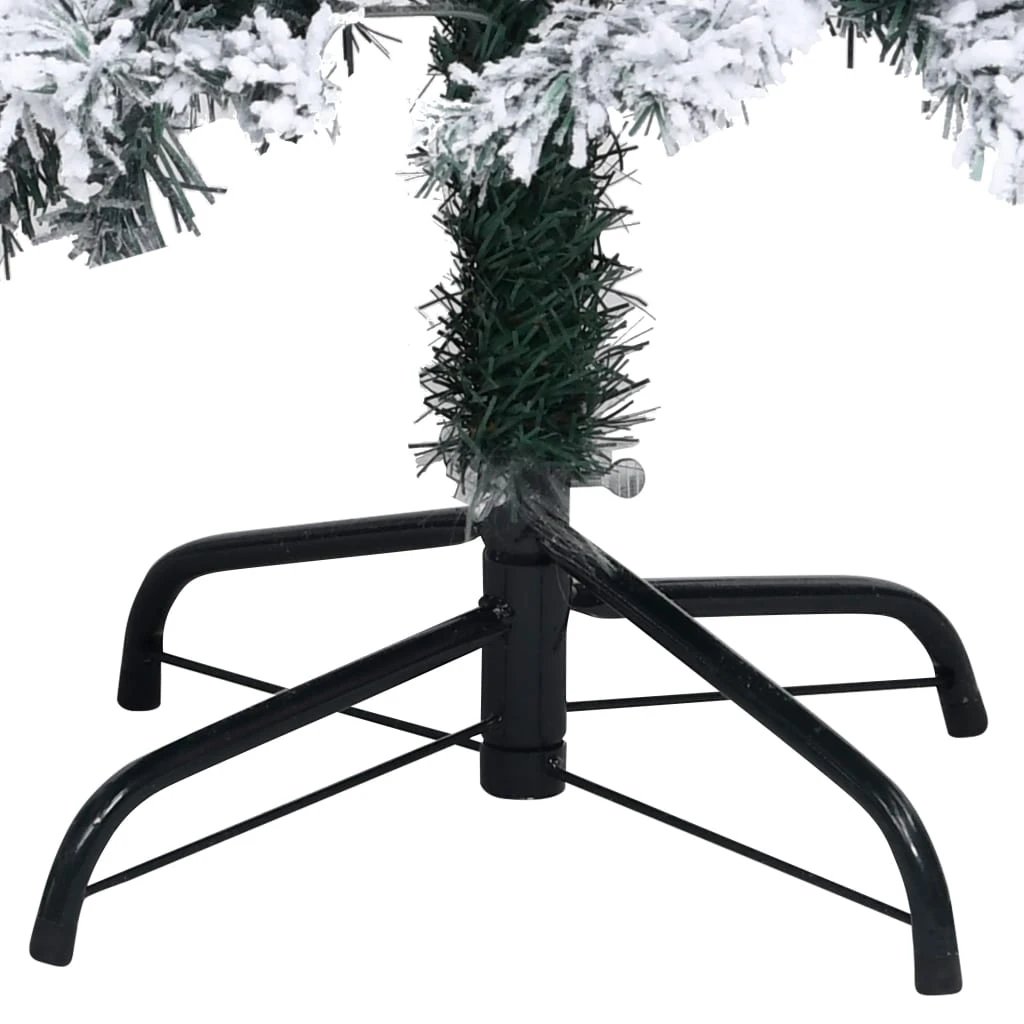 VidaXL Sapin De Noël Artificiel Avec Neige Floquée Vert 210 Cm PVC 3 VidaXL Sapin De Noël Artificiel Avec Neige Floquée Vert 210 Cm PVC – Image 3