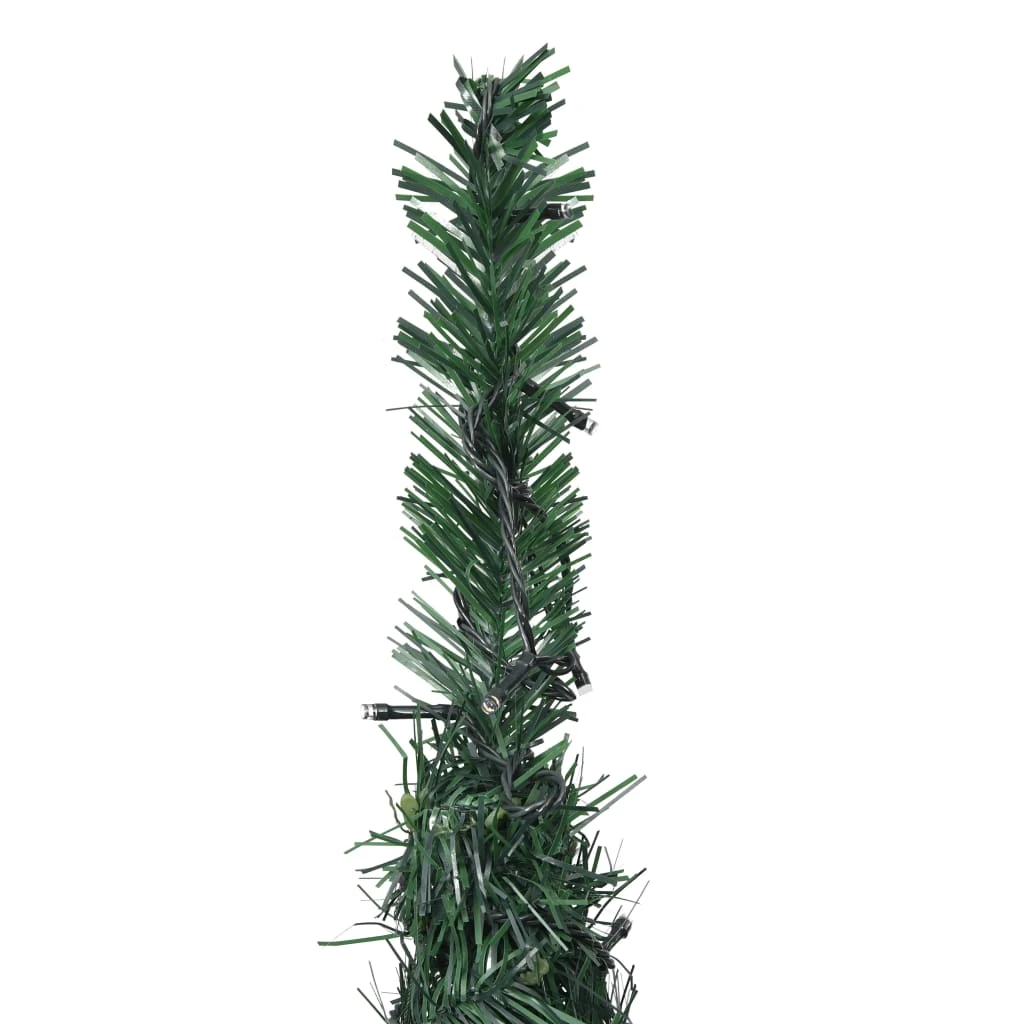 VidaXL Sapin De Noël Artificiel Avec Guirlandes Et LED Vert 210 Cm 3 VidaXL Sapin De Noël Artificiel Avec Guirlandes Et LED Vert 210 Cm – Image 3