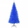 VidaXL Arbre De Noël Artificiel Avec LED Et Boules Bleu 210 Cm PVC