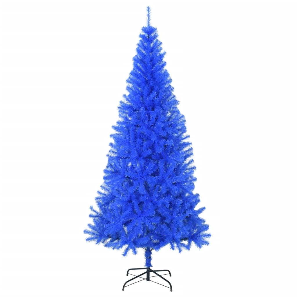 VidaXL Arbre De Noël Artificiel Avec LED Et Boules Bleu 210 Cm PVC 1 VidaXL Arbre De Noël Artificiel Avec LED Et Boules Bleu 210 Cm PVC