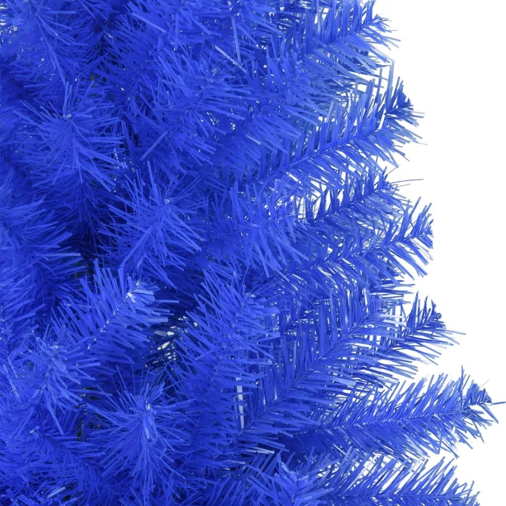 VidaXL Sapin De Noël Artificiel Avec Support Bleu 150 Cm PVC 1 VidaXL Sapin De Noël Artificiel Avec Support Bleu 150 Cm PVC