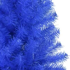 VidaXL Sapin De Noël Artificiel Avec Support Bleu 210 Cm PVC