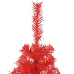 VidaXL Arbre De Noël Artificiel Avec LED Et Boules Rouge 150 Cm PVC