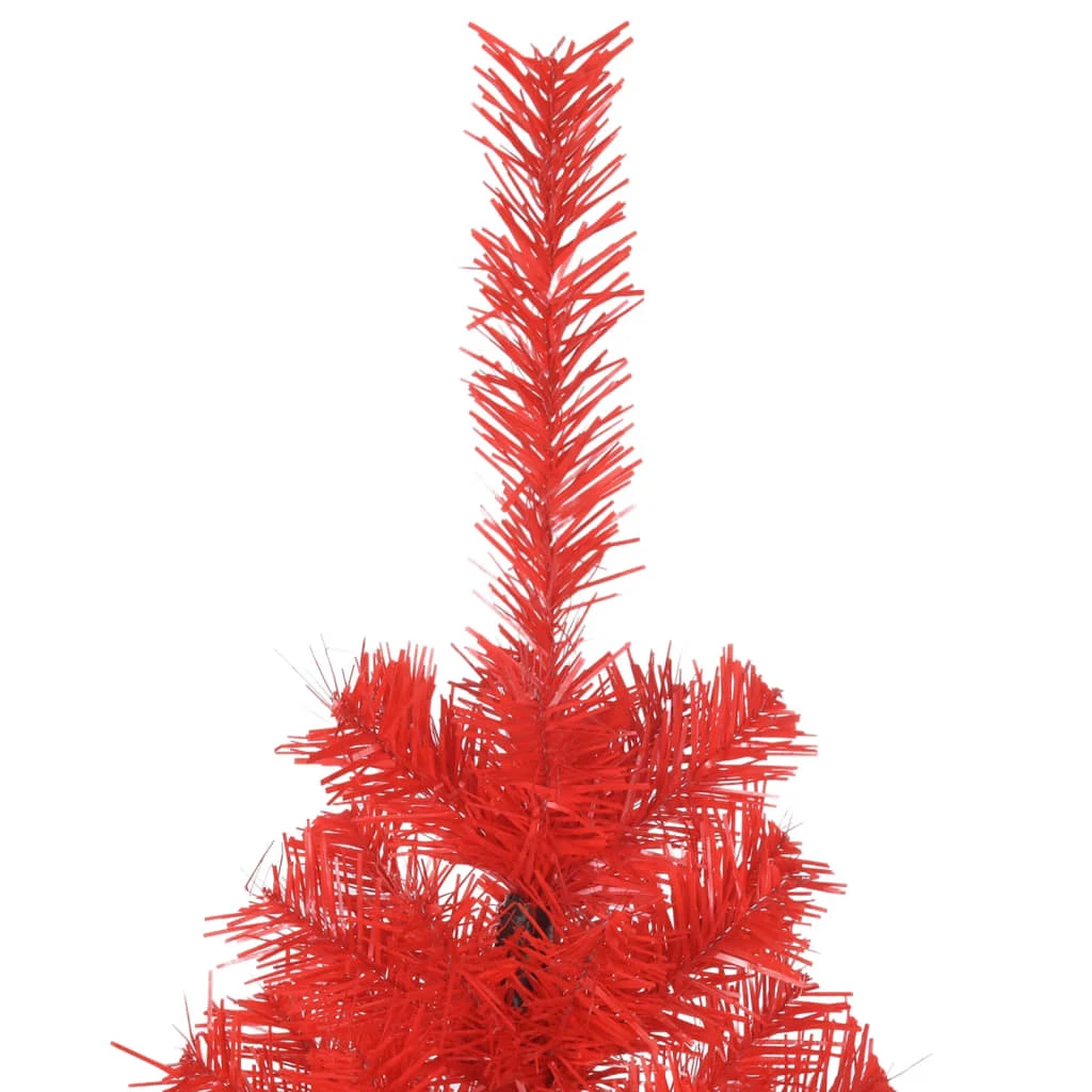 VidaXL Arbre De Noël Artificiel Avec LED Et Boules Rouge 150 Cm PVC 1 VidaXL Arbre De Noël Artificiel Avec LED Et Boules Rouge 150 Cm PVC